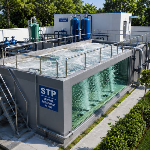 Sewage Treatment Plant MBBR
